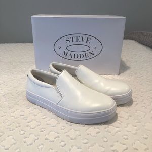 Steve Madden Gills White Leather